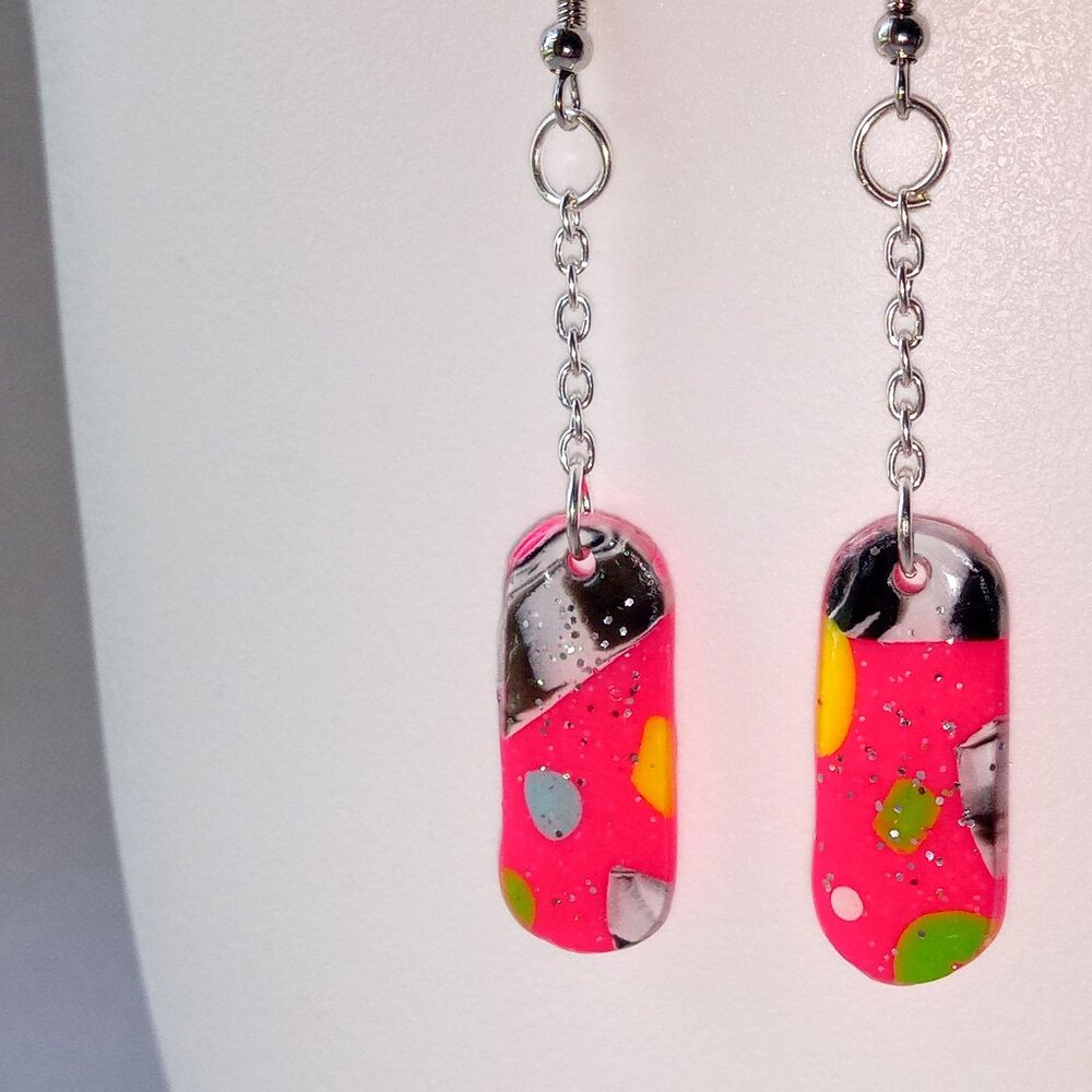 Handmade Retro 90s Style Earrings
